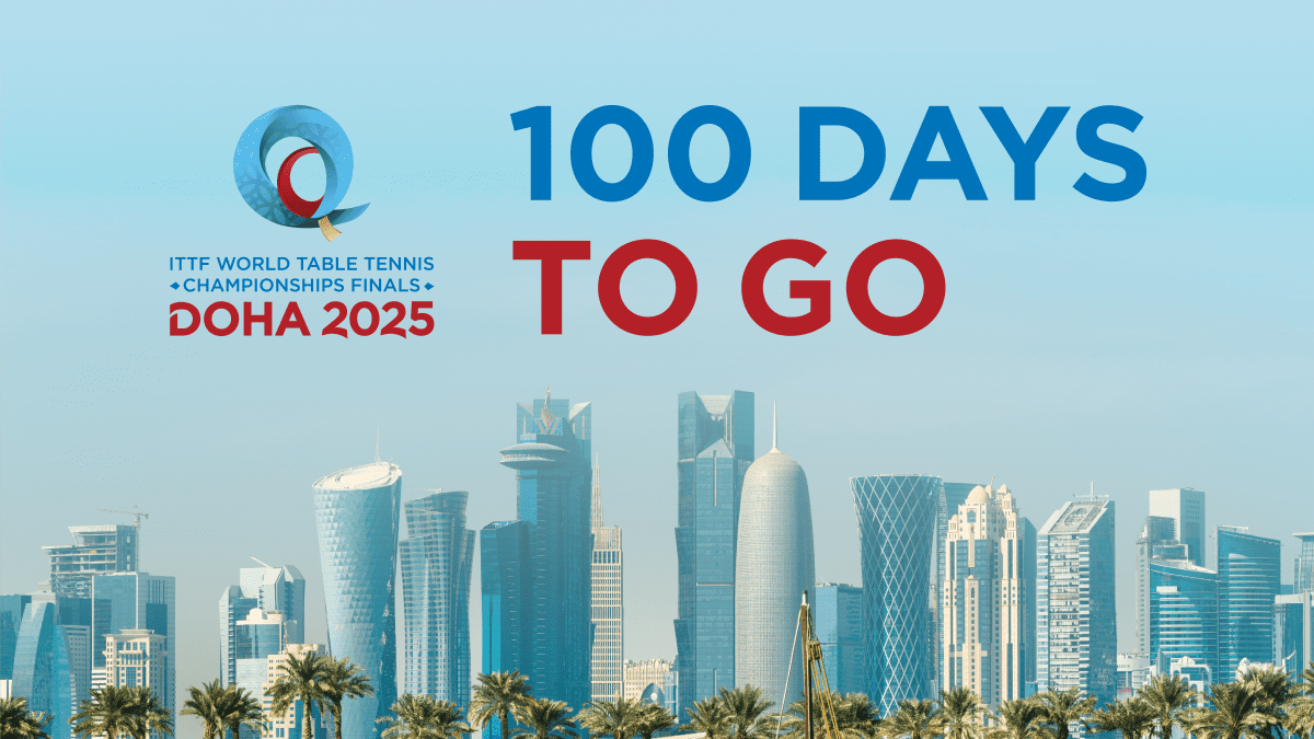 Kira detik secara rasmi telah bermula! Dengan hanya 100 hari lagi sebelum Final Kejohanan Pingpong Dunia ITTF 2025 di Doha, semangat semakin membara dalam kalangan peminat, pemain, dan persekutuan di seluruh dunia.